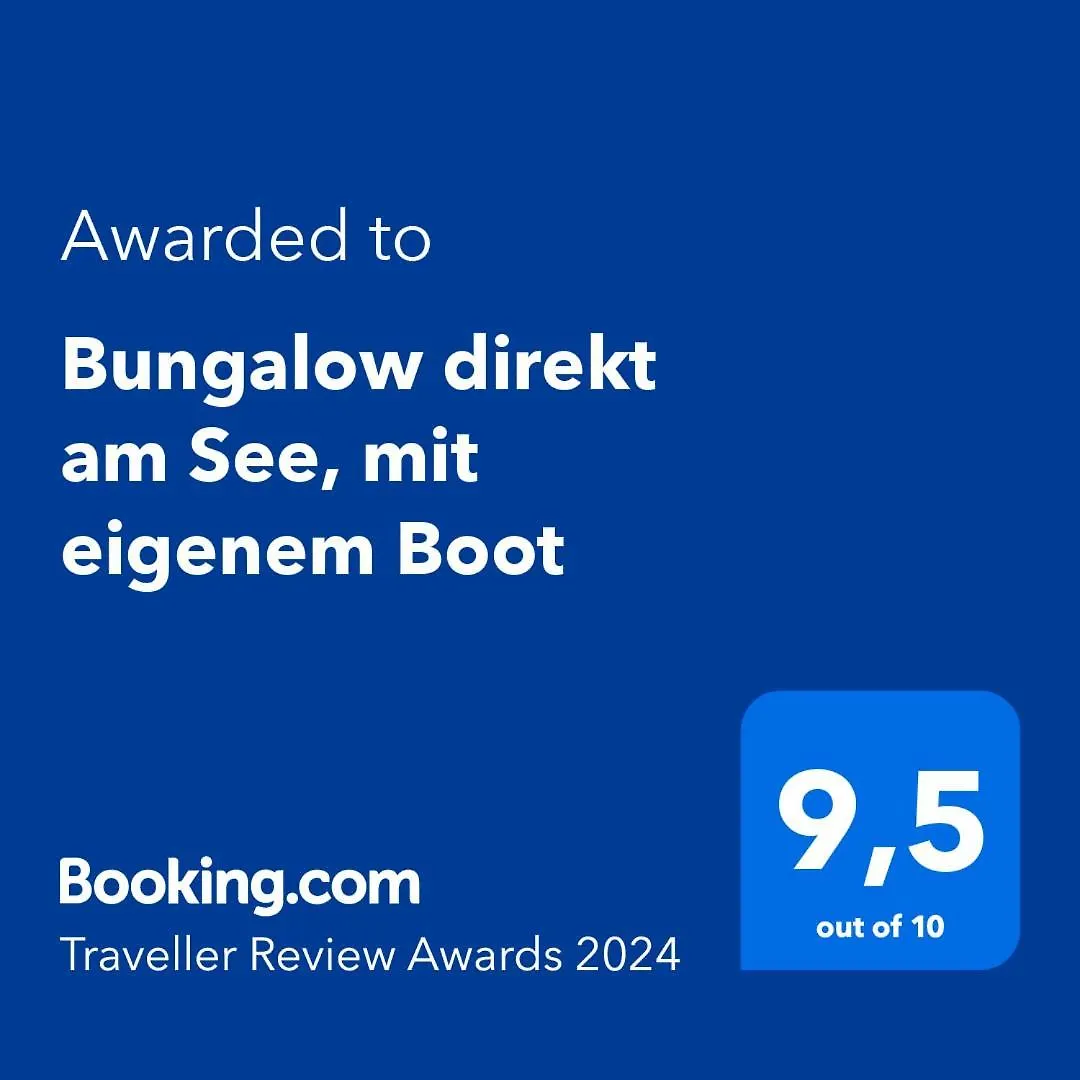 Holiday home Bungalow Direkt Am See, Mit Eigenem Boot Roding Germany